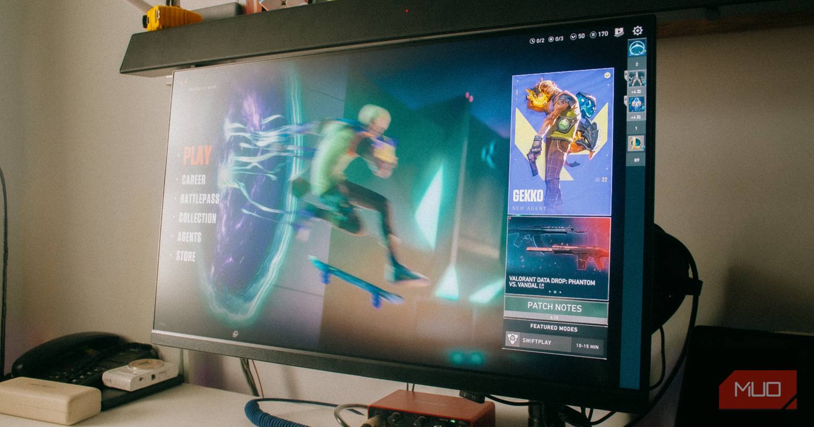 игровая сцена Valorant на мониторе