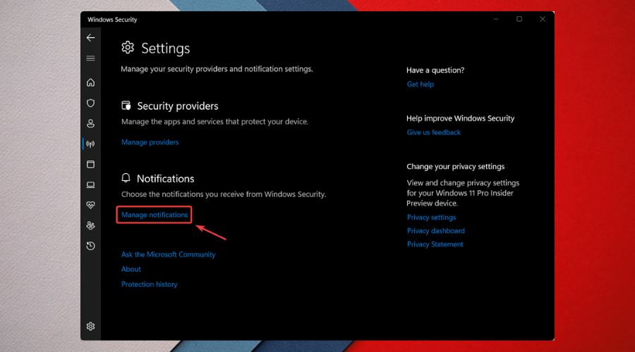 Управление уведомлениями
