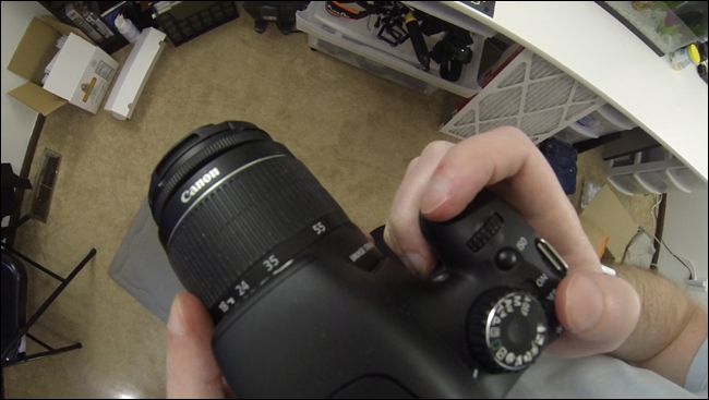 Вид сверху: GoPro показывает управление и кнопки камеры