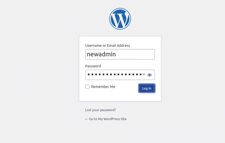 Вход администратора