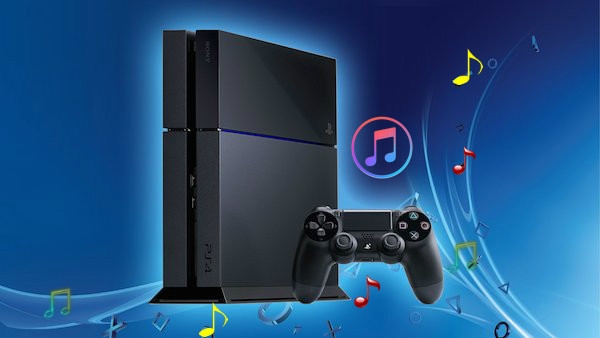 Reproducción de música en PS4 mostrando control de reproducción y carátula del álbum en pantalla.