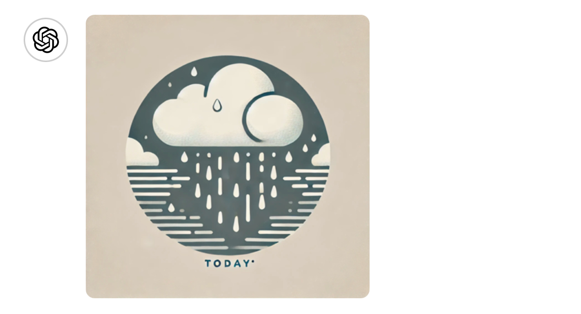 Изображение, сгенерированное задачей, иллюстрирующее погодный прогноз.