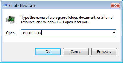 Проводник Windows после перезапуска и восстановления значков