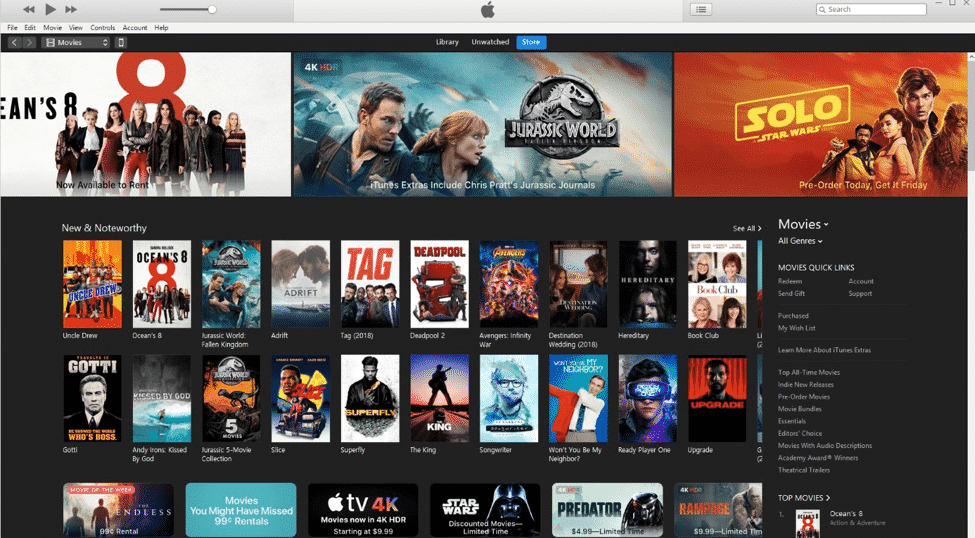 Интерфейс приложения Apple TV на iPhone