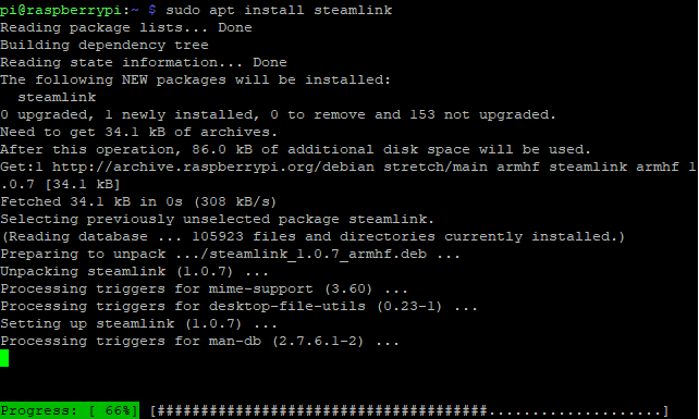 Установка Steam Link на Raspberry Pi 3