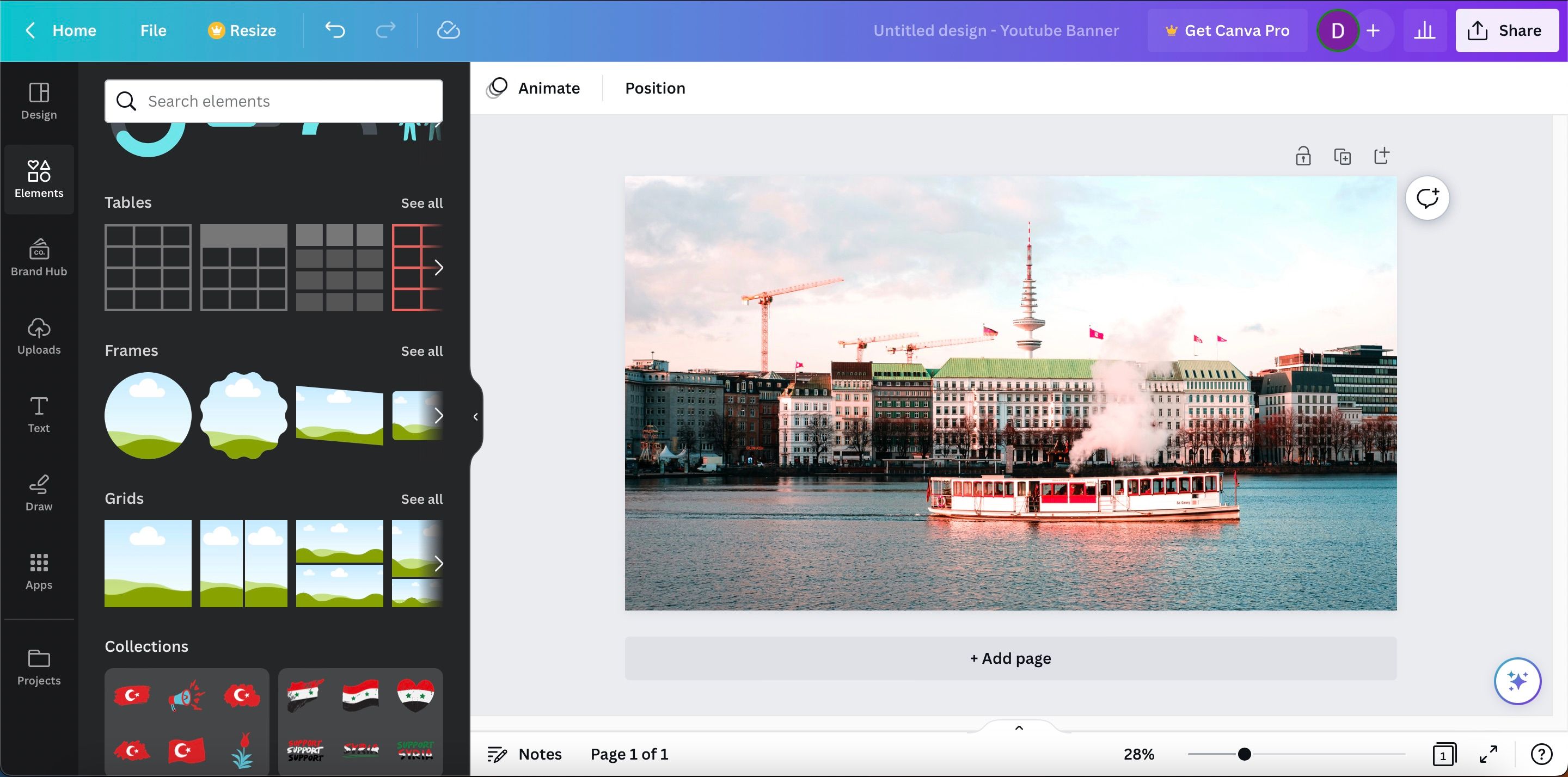 Элементы — рамки в Canva