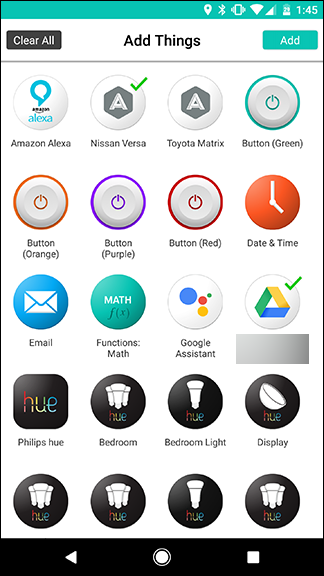 Список типов устройств и сервисов в Stringify