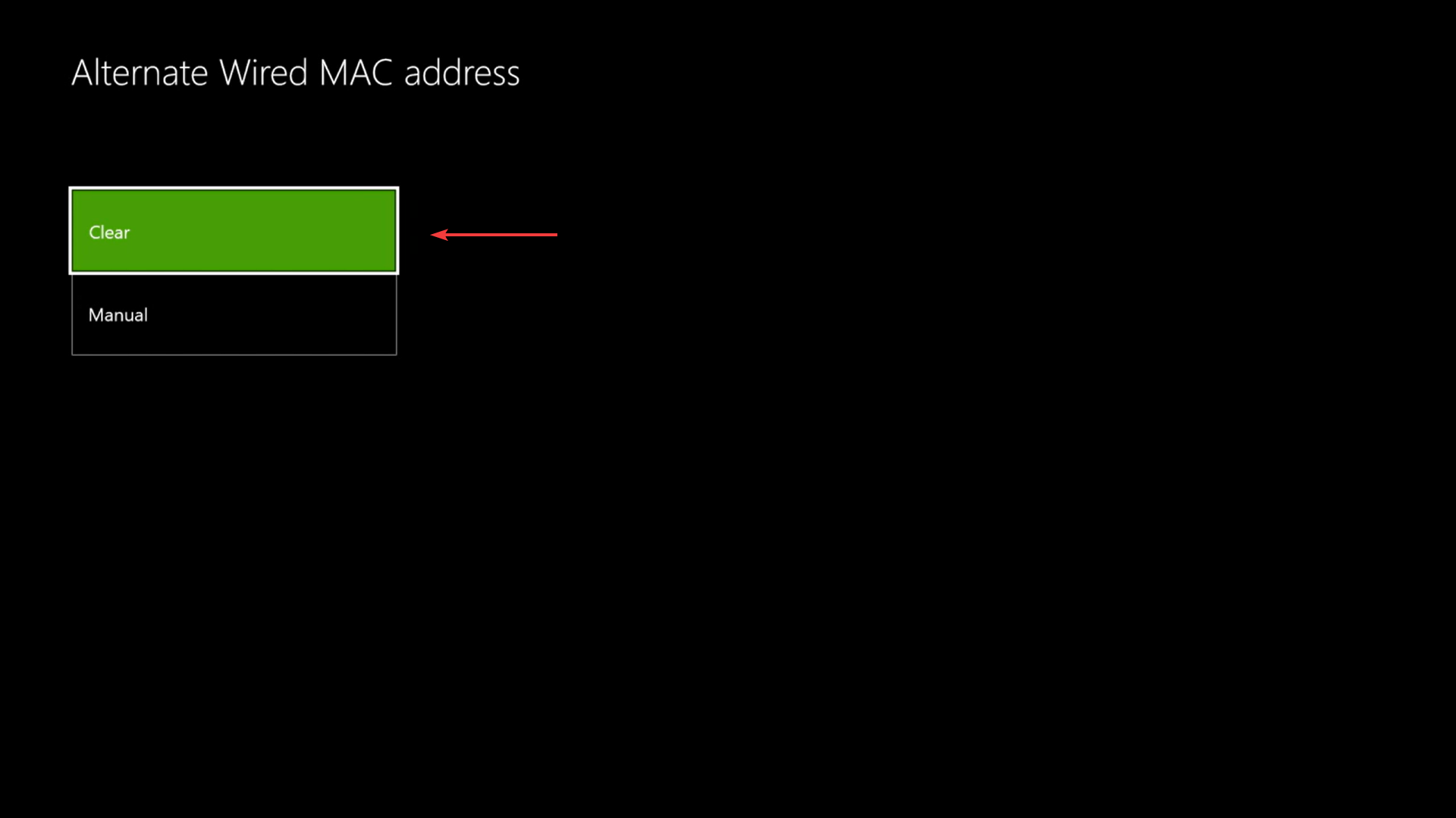 Xbox — Очистка Alternate MAC address