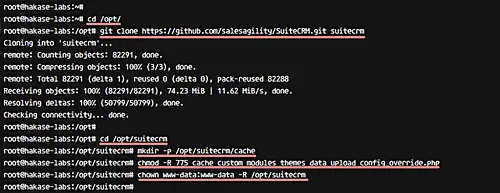 Скачивание SuiteCRM