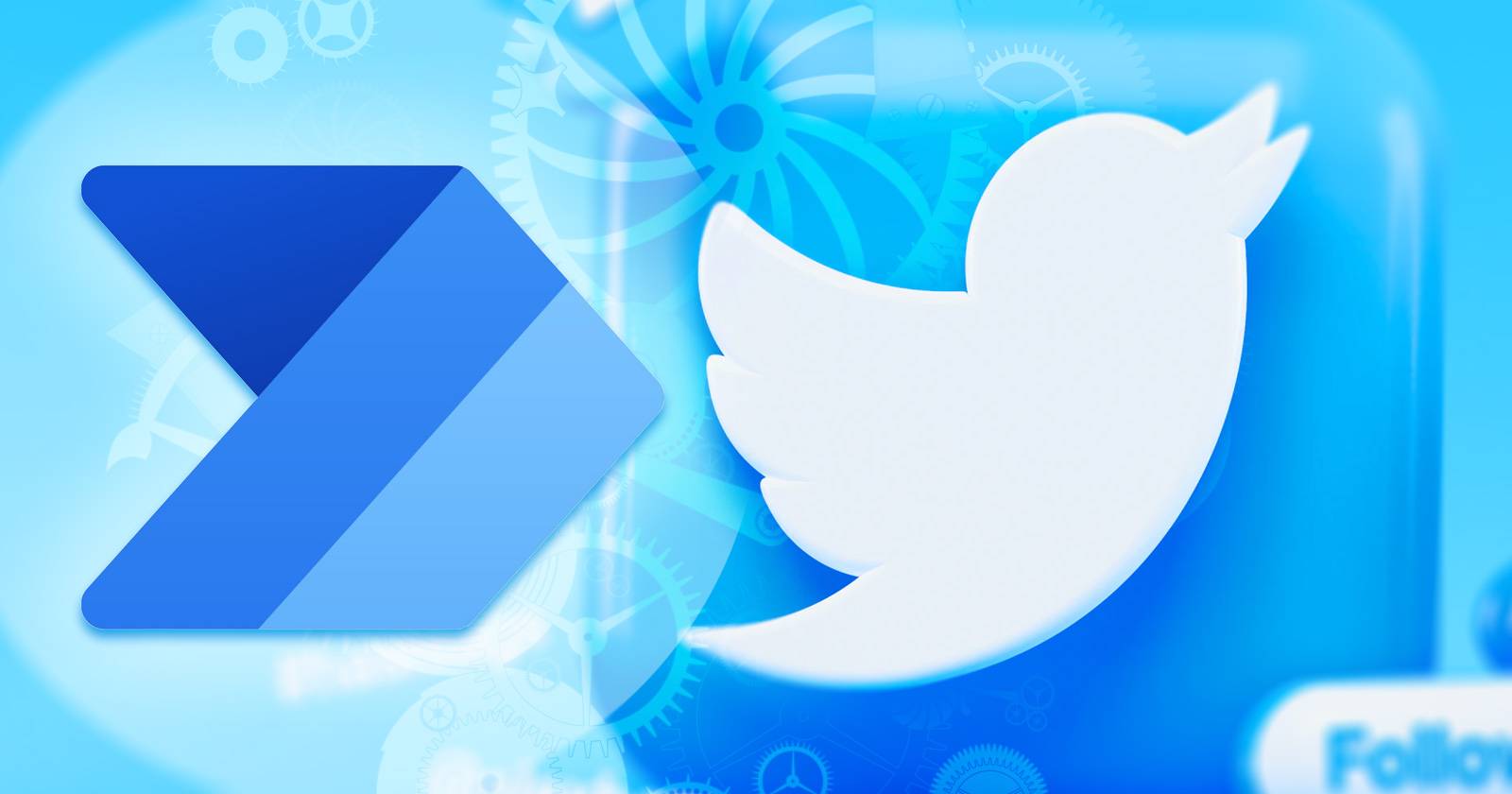 Интерфейс Microsoft Power Automate для мониторинга Twitter