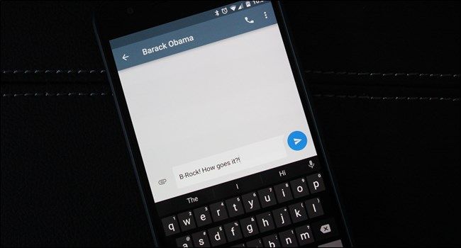 Интерфейс Google Messenger с беседой