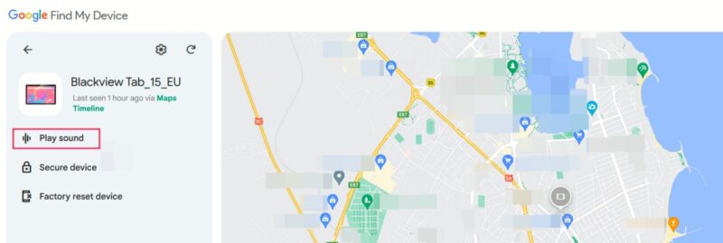 Нажатие на опцию 