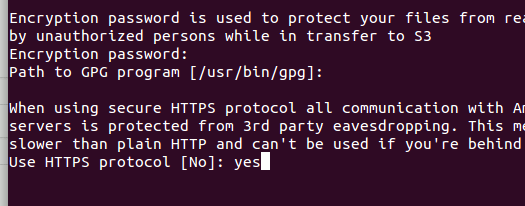 Выбор HTTPS при подключении к S3