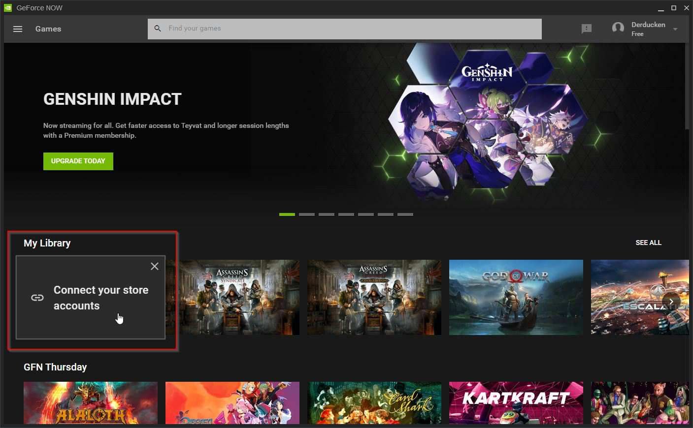 Подключение аккаунтов магазинов в GeForce NOW