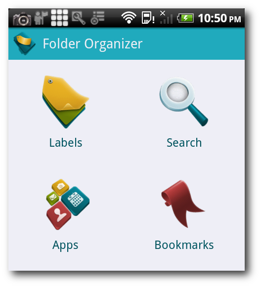 Иконка меток в Folder Organizer