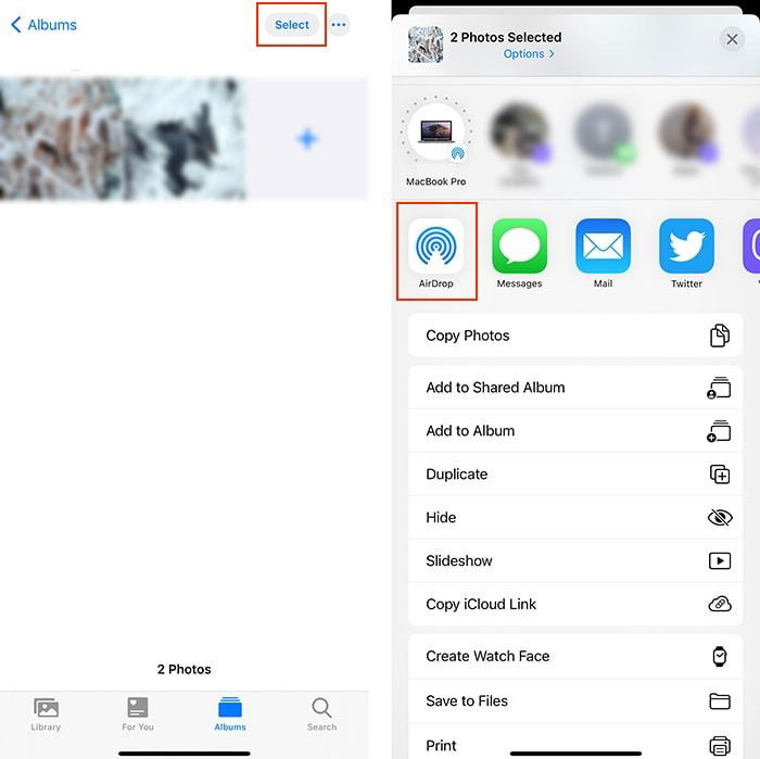 Общий доступ к фото на iPhone