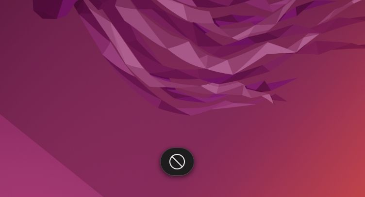 Значок «Не разрешено» на рабочем столе Ubuntu