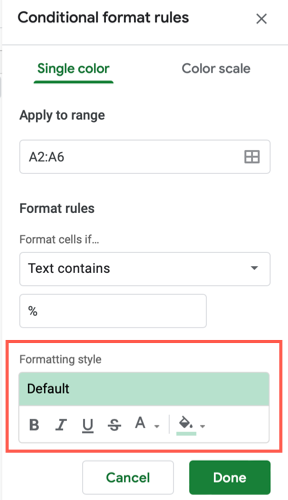 Выберите стиль форматирования
