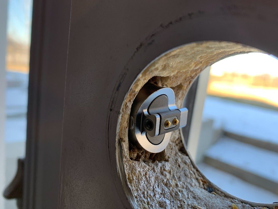 New deadbolt in door