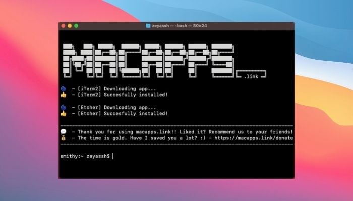 Массовая установка приложений на Mac через macapps.link