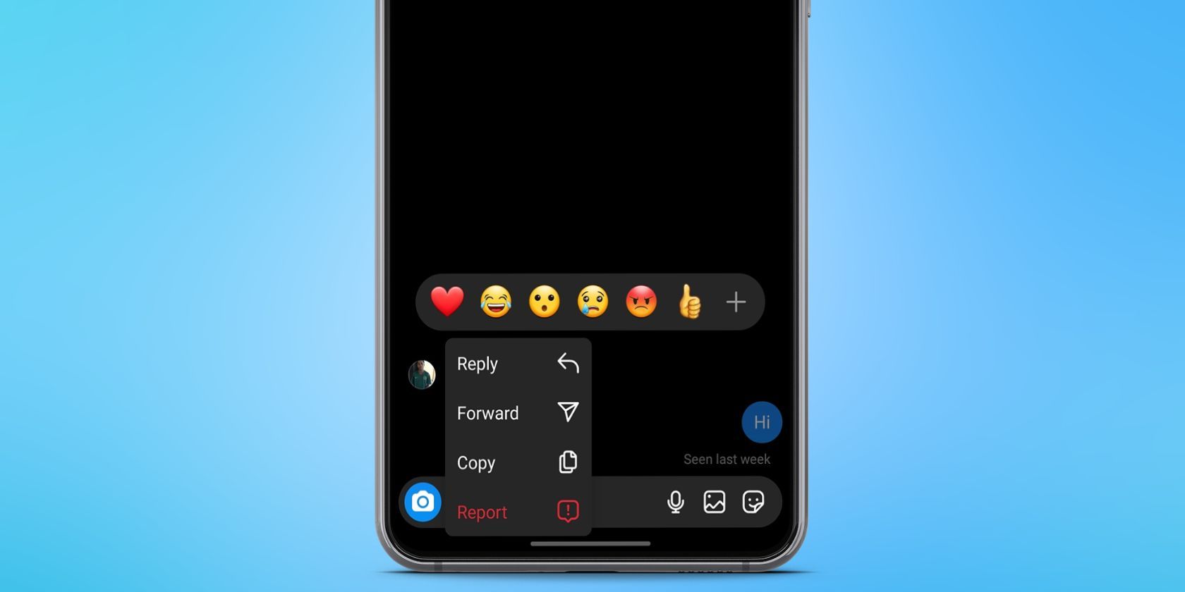 Как реагировать на сообщения в Instagram