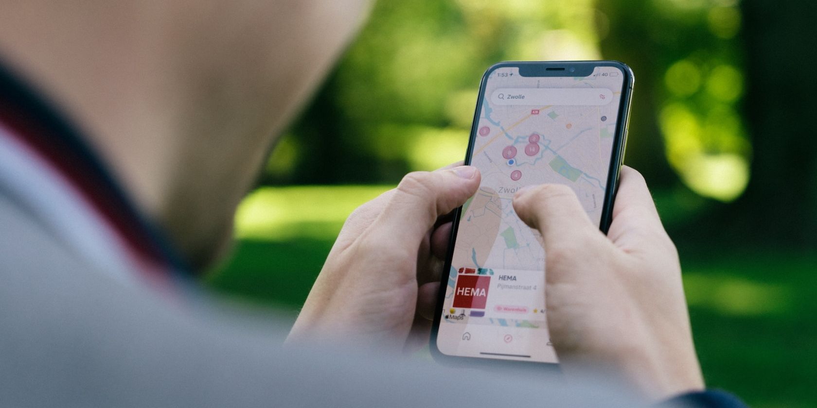Как найти машину в Apple Maps