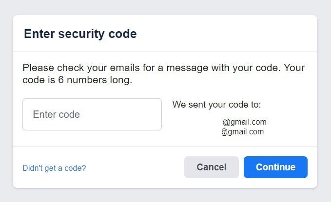 Introduce el código recibido por correo o SMS
