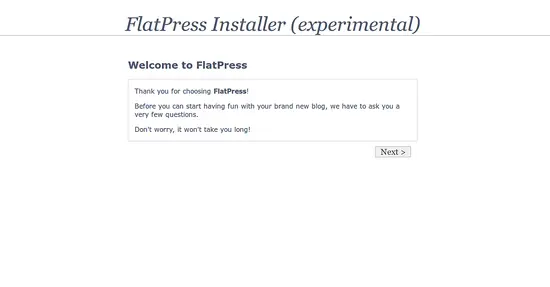 Установка FlatPress на Ubuntu 18.04