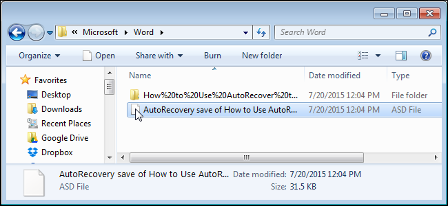 AutoRecover в Word — автосохранение и восстановление