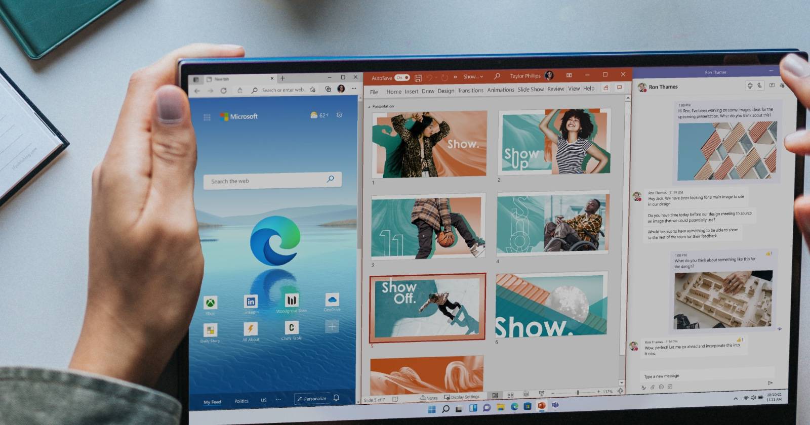 Скриншот: общий обзор метода съёмки прокручиваемых скриншотов в Windows 11