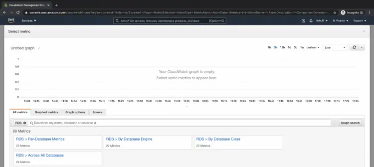 Фильтрация метрик по RDS