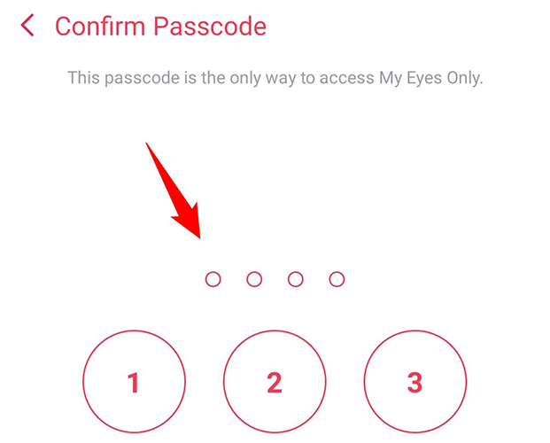 Повторно введите новый код