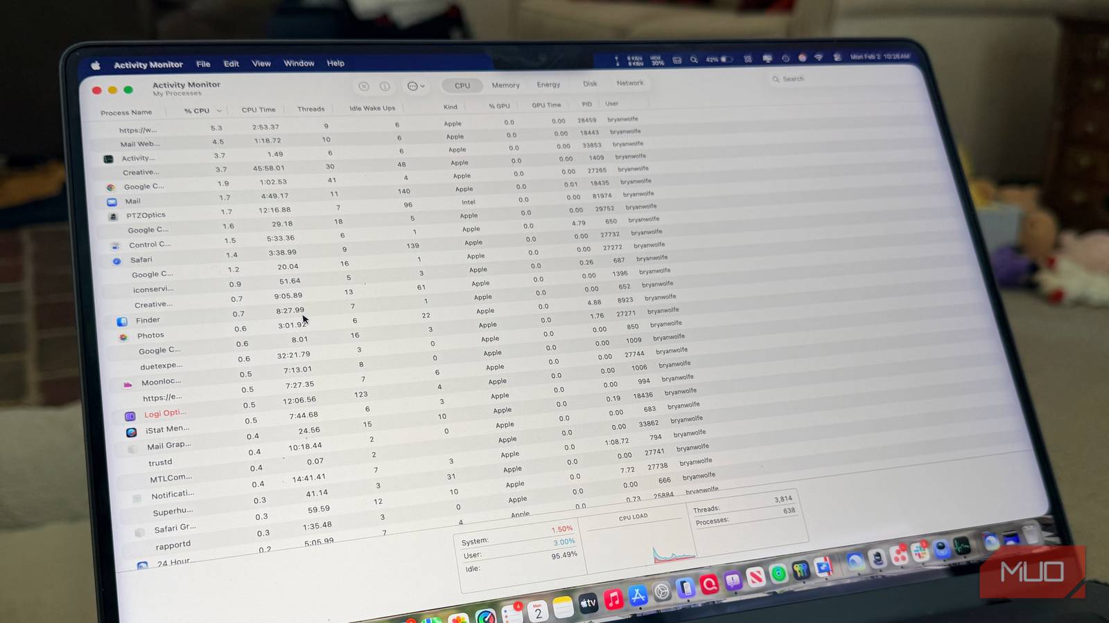 Activity Monitor on a Mac.