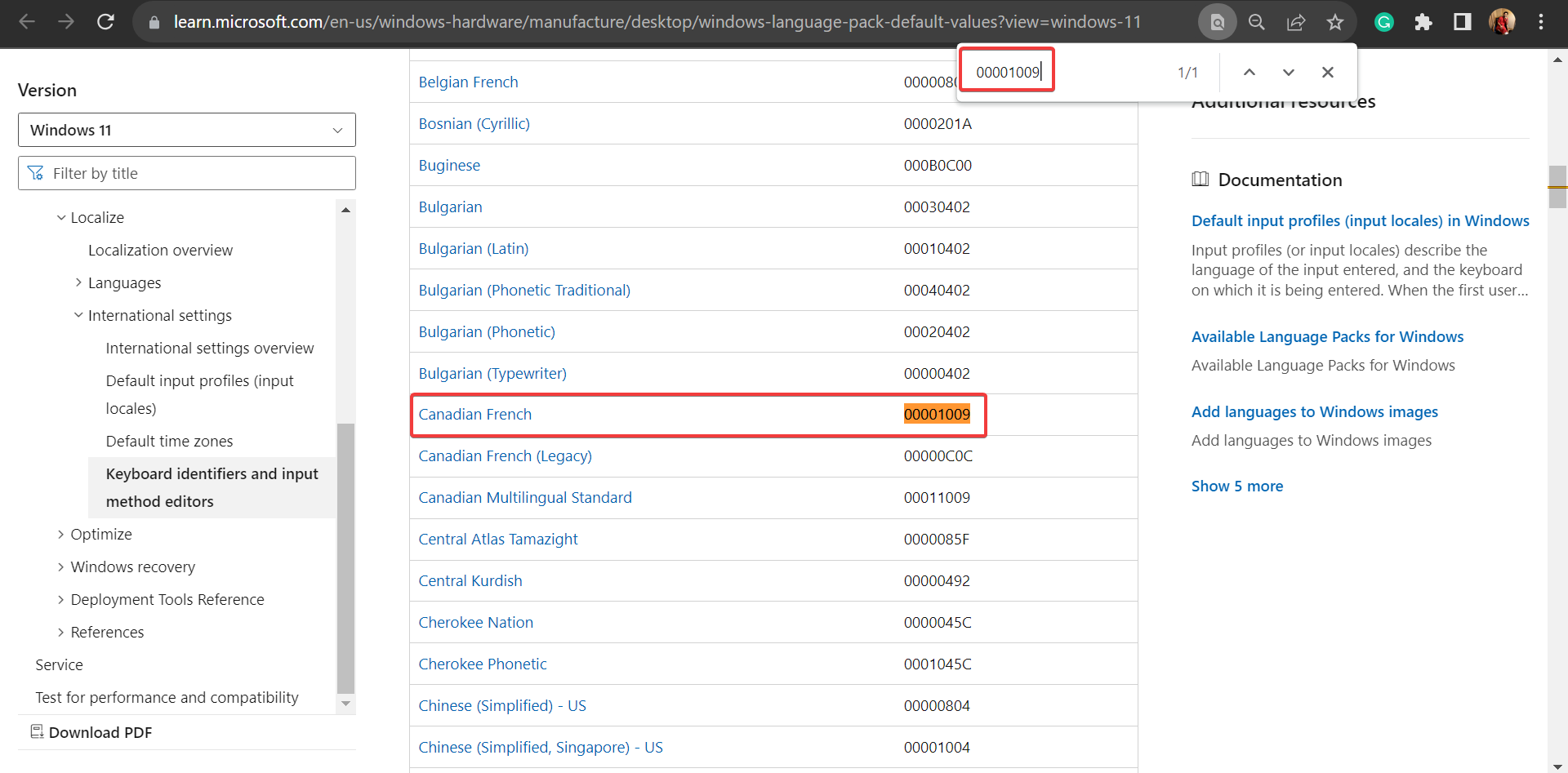 поиск соответствия кода языку