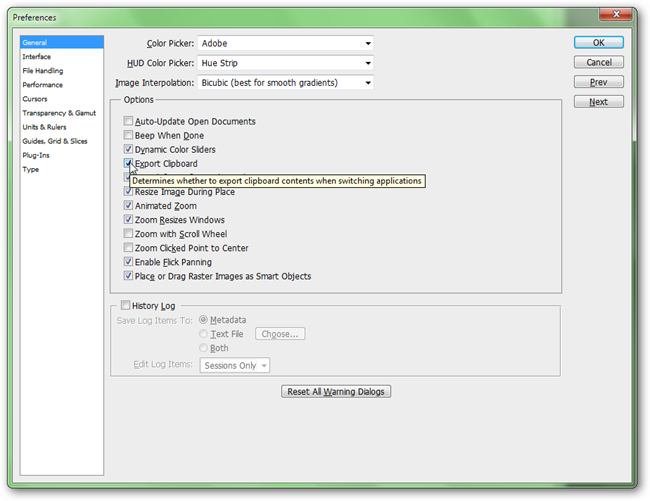 Ошибка «Clipboard Error» в Photoshop