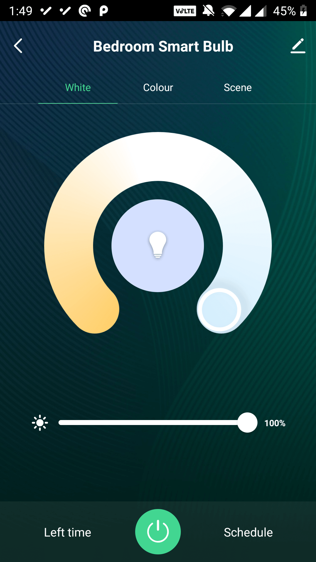 планировщик расписаний для лампочки