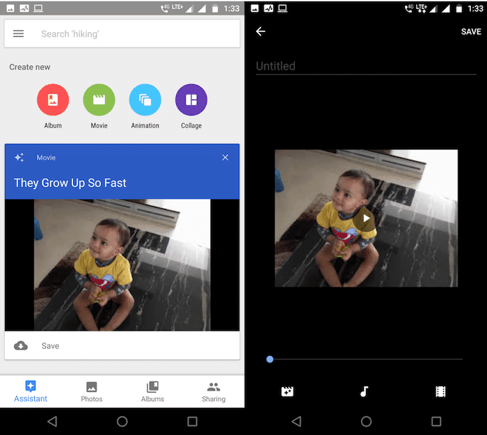 Редактирование тематического фильма в Google Photos: выбор клипов и музыки