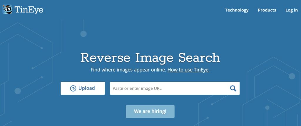 Интерфейс TinEye — результат поиска по изображению