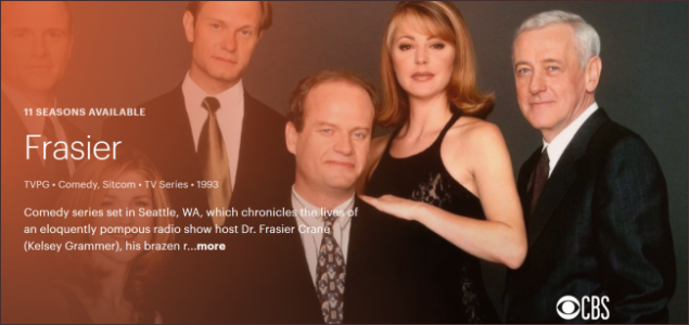 Где смотреть «Frasier»: все способы