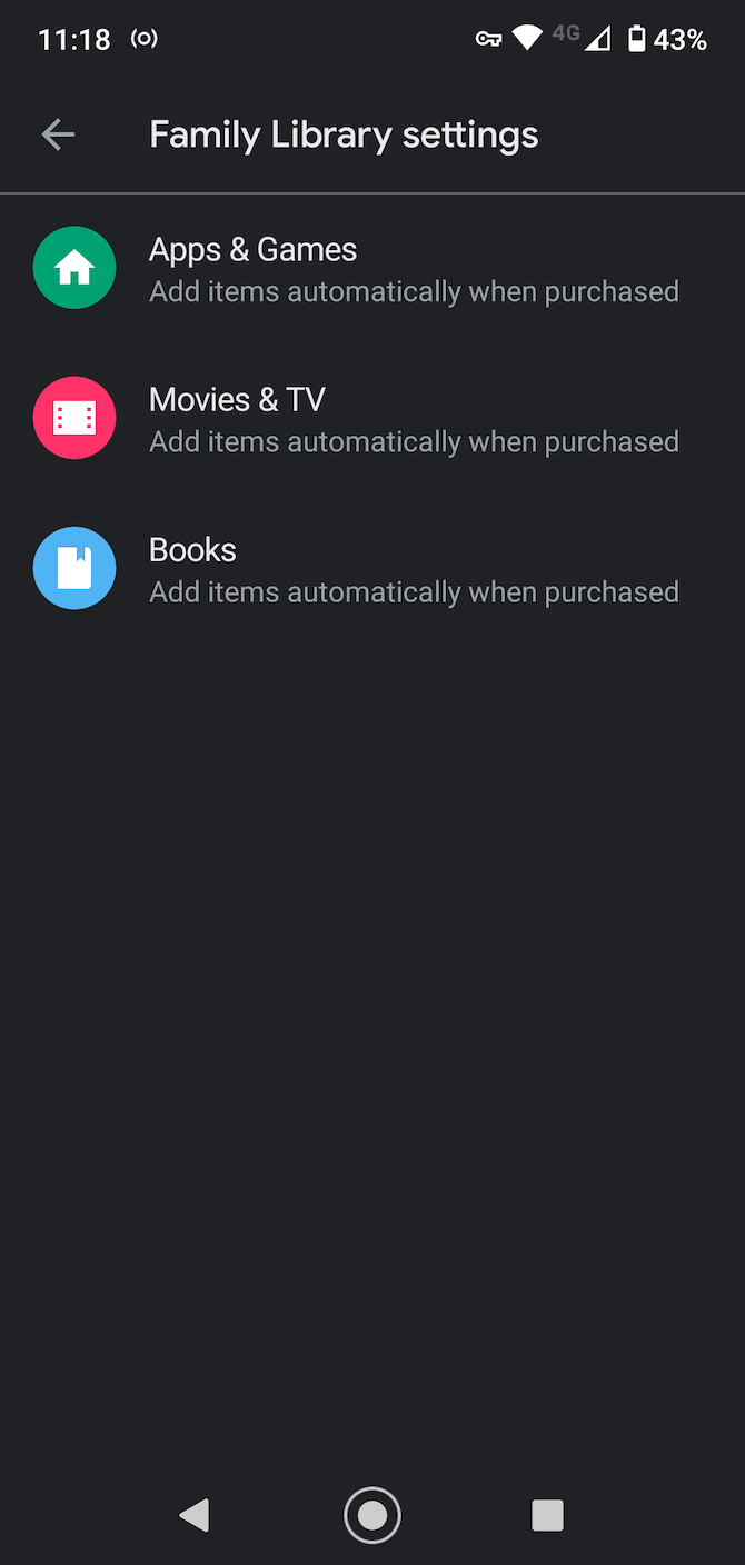 Настройка Семейной библиотеки в Google Play