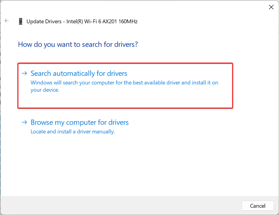 Поиск драйверов автоматически