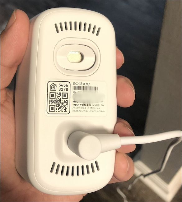 The back of an ecobee camera