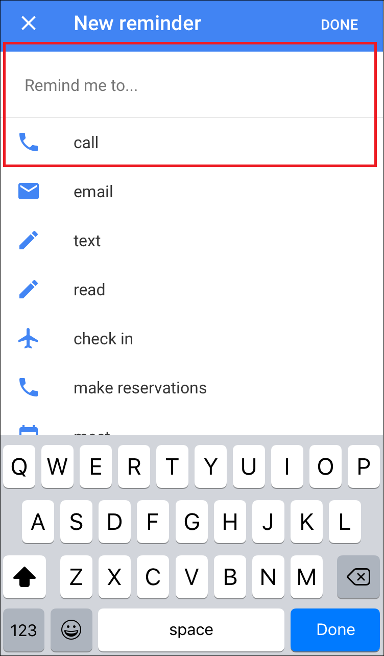 Настройки времени и повторения напоминания
