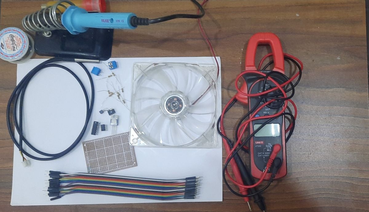 Компоненты для самодельного температурного вентилятора