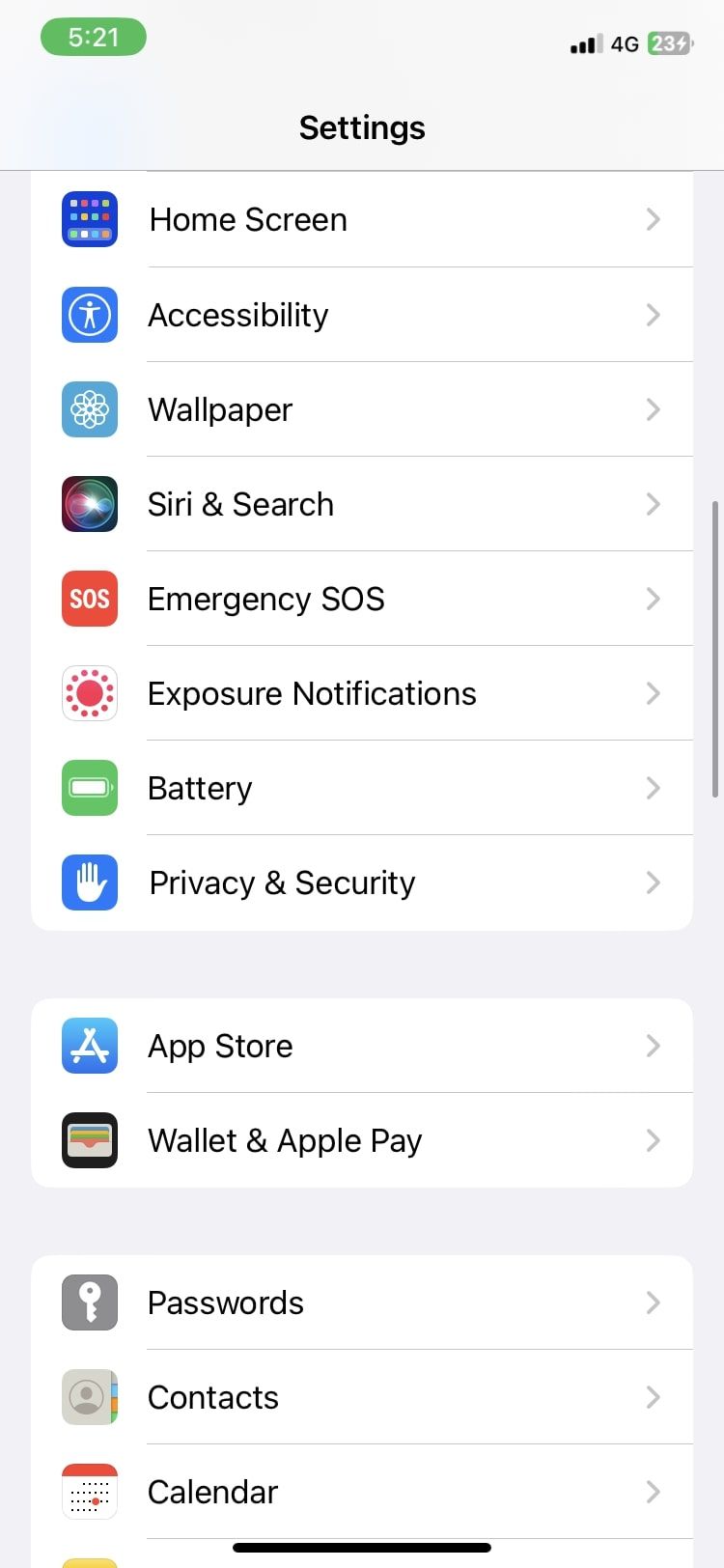 Раздел Конфиденциальность и безопасность в Настройках iPhone