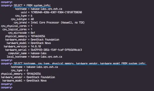 Информация о железе системы