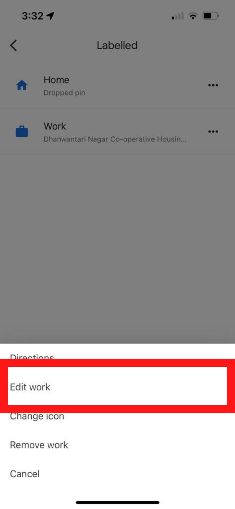 нажать на редактировать