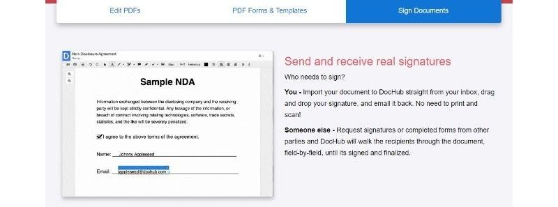 Использование DocHub для подписания PDF на мобильном устройстве
