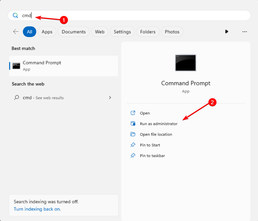 Запуск cmd от администратора
