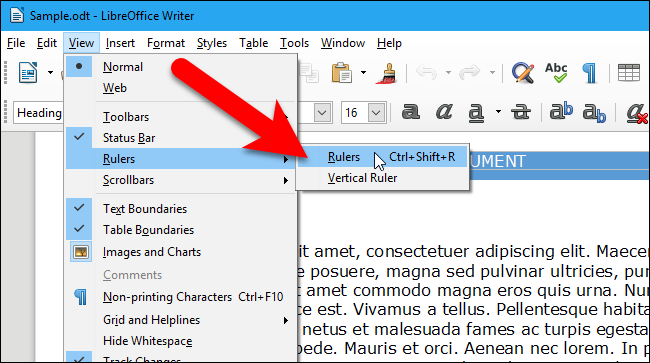 Опция Линейки выключена